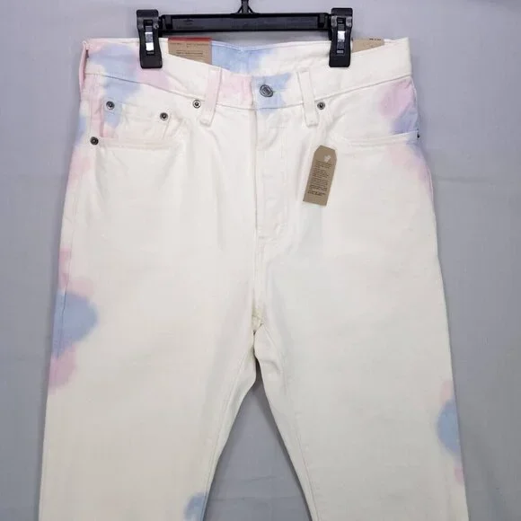 Levis 501Original Jeans Women Straight Leg High Rise White Size 28x30 Button Fly - Picture 4 of 15